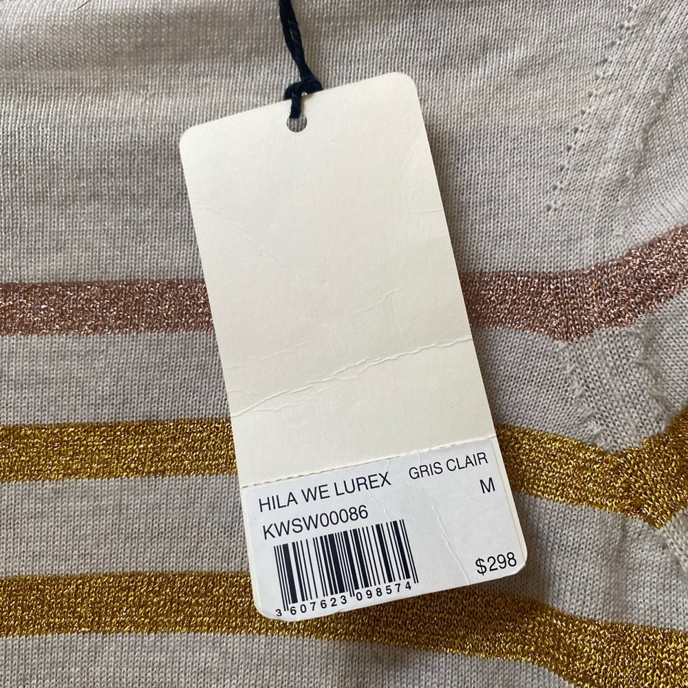 Zadig & Voltaire Multicolor Striped V-Neck Sweater - Picture 5 of 5